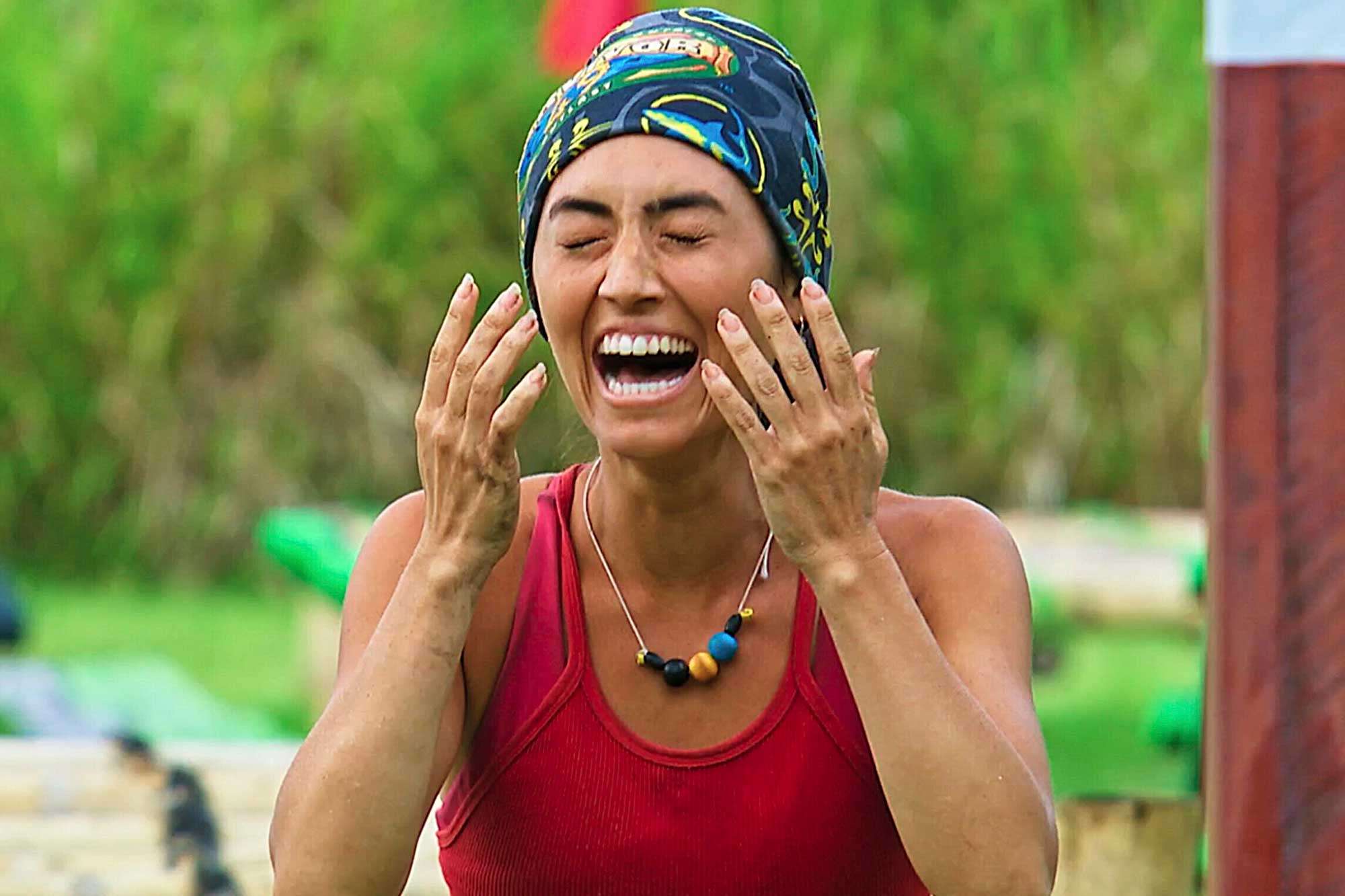 Survivor 49 winner Savannah Louie reacts to Kristina's diabolical jury ...