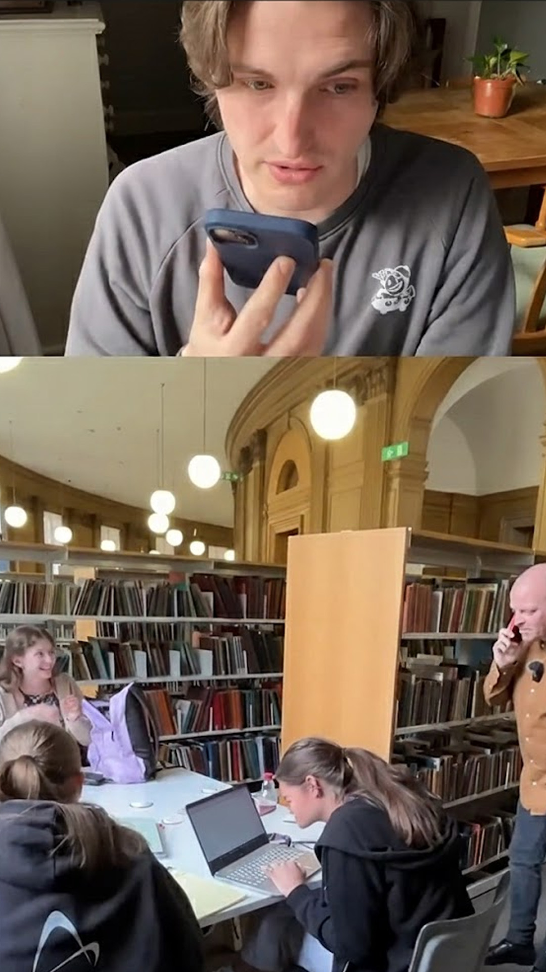 That awkward call at the library