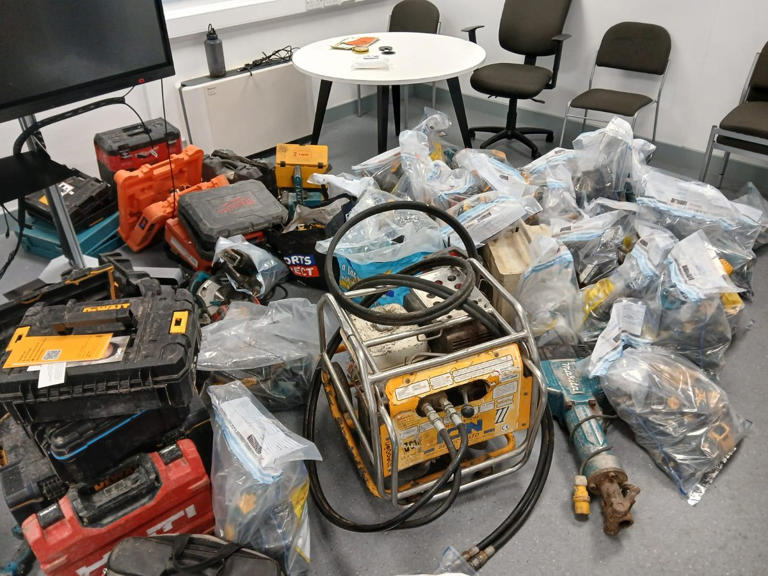 Police share photos of stolen tools seized from Hounslow car boot