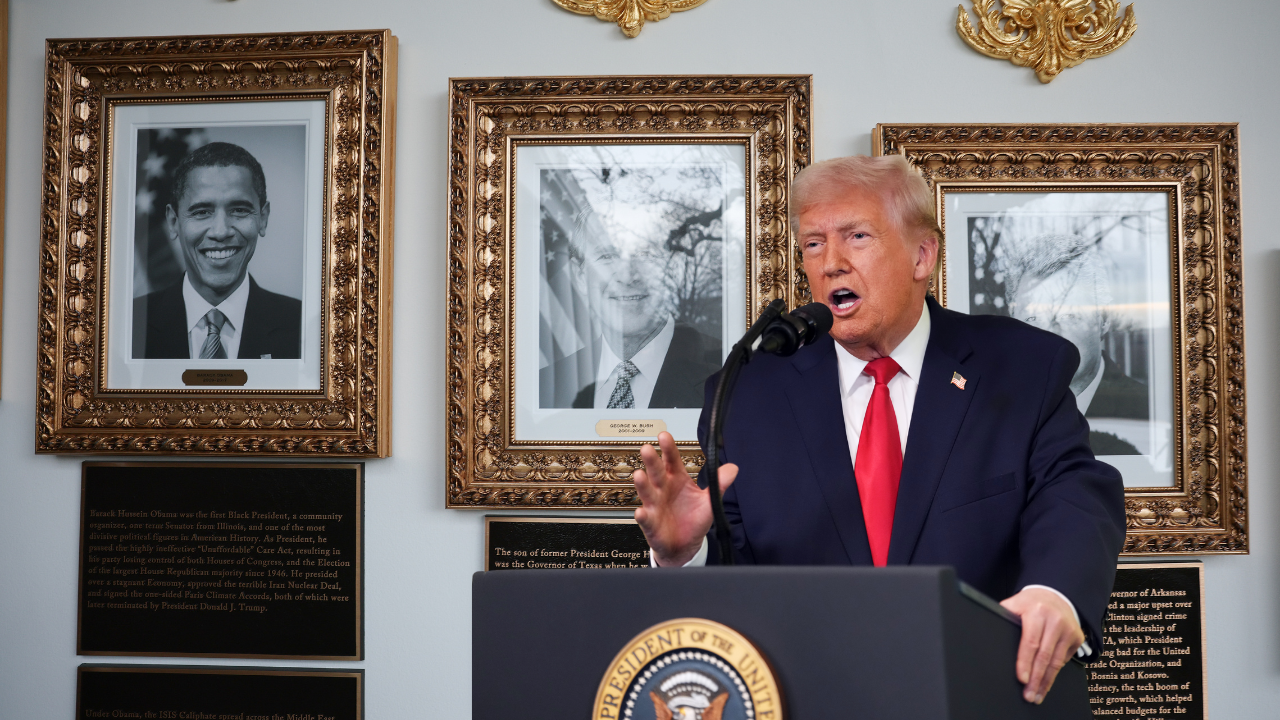President Trump installs 'Presidential Walk of Fame' with plaques ...