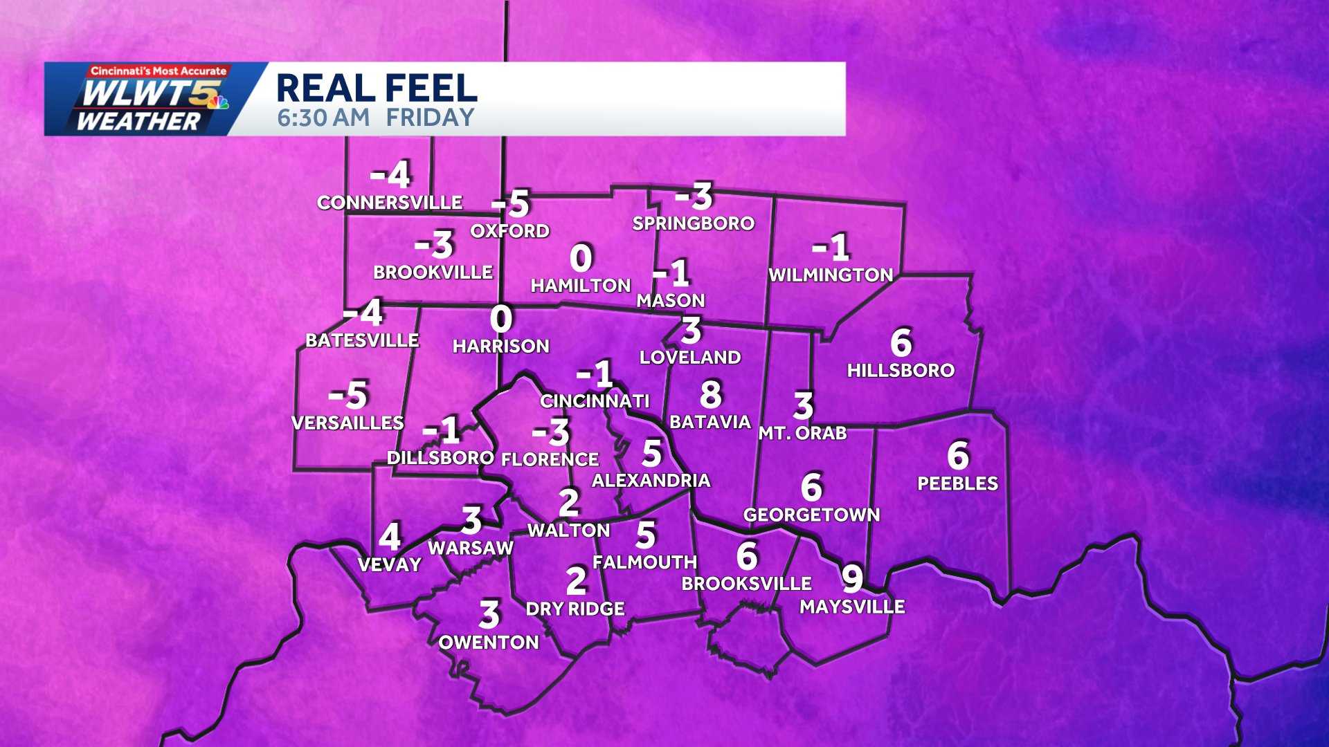Rain and gusty winds usher in frigid temperatures for Friday morning