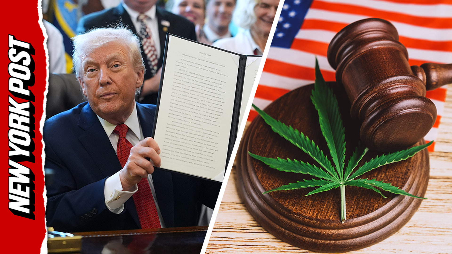 Trump signs 'common sense' order changing marijuana's legal status