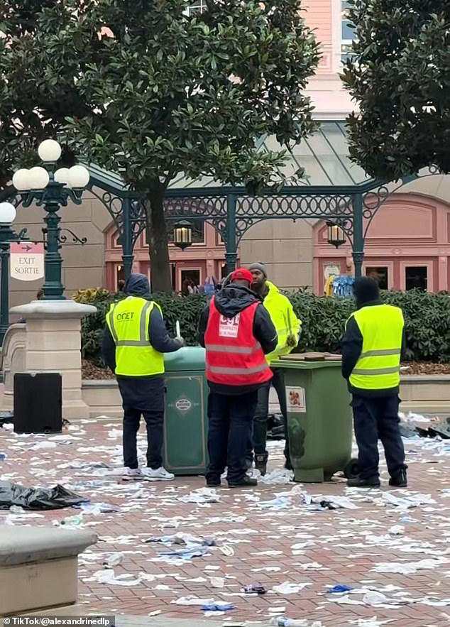 Disneyland left covered in trash as cleaning staff go on strike over ...