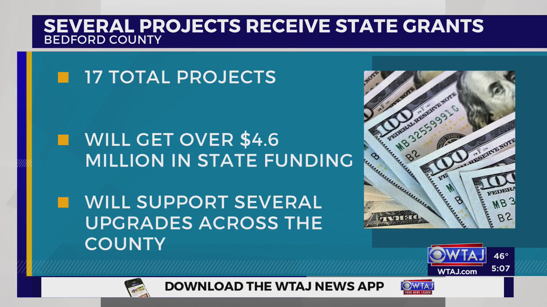 Seventeen Bedford County projects receive state grants