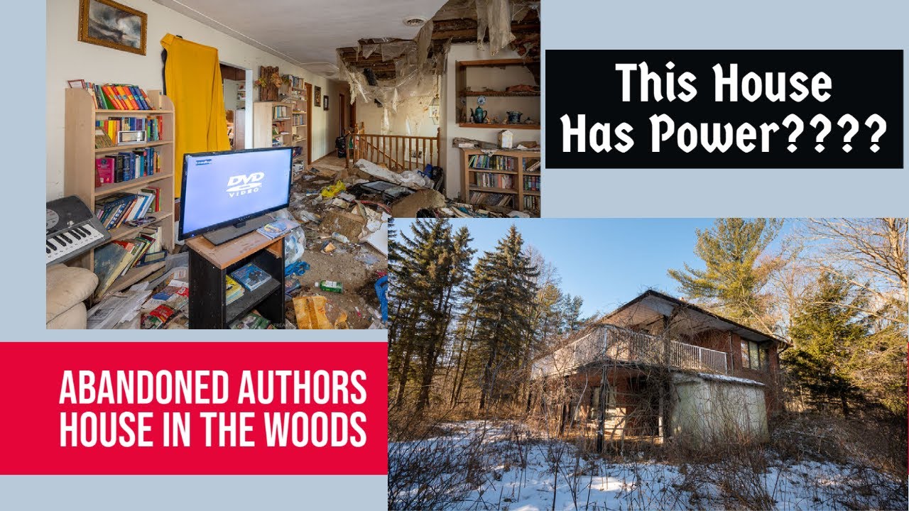 Untouched & forgotten: Abandoned author’s time capsule house in the woods
