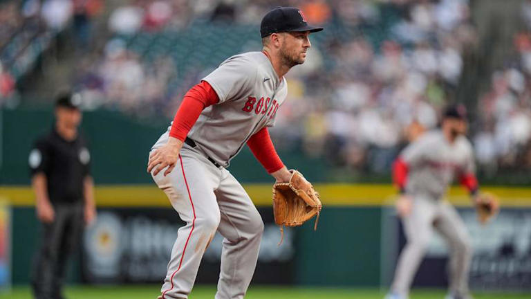 Alex Bregman fields his position against Detroit Tigers at Comerica Park, May 14, 2025. | Junfu Han / USA TODAY NETWORK via Imagn Images