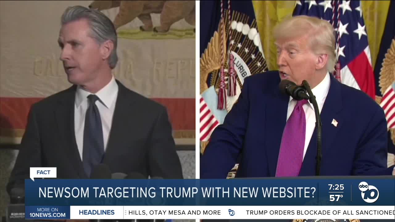 Fact or fiction: Newsom launches Trump's 'criminal cronies' website?
