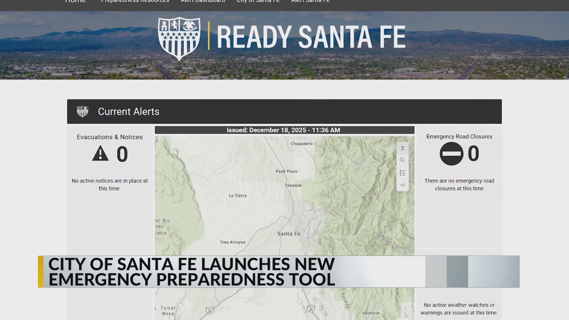 Santa Fe launches new emergency preparedness tool
