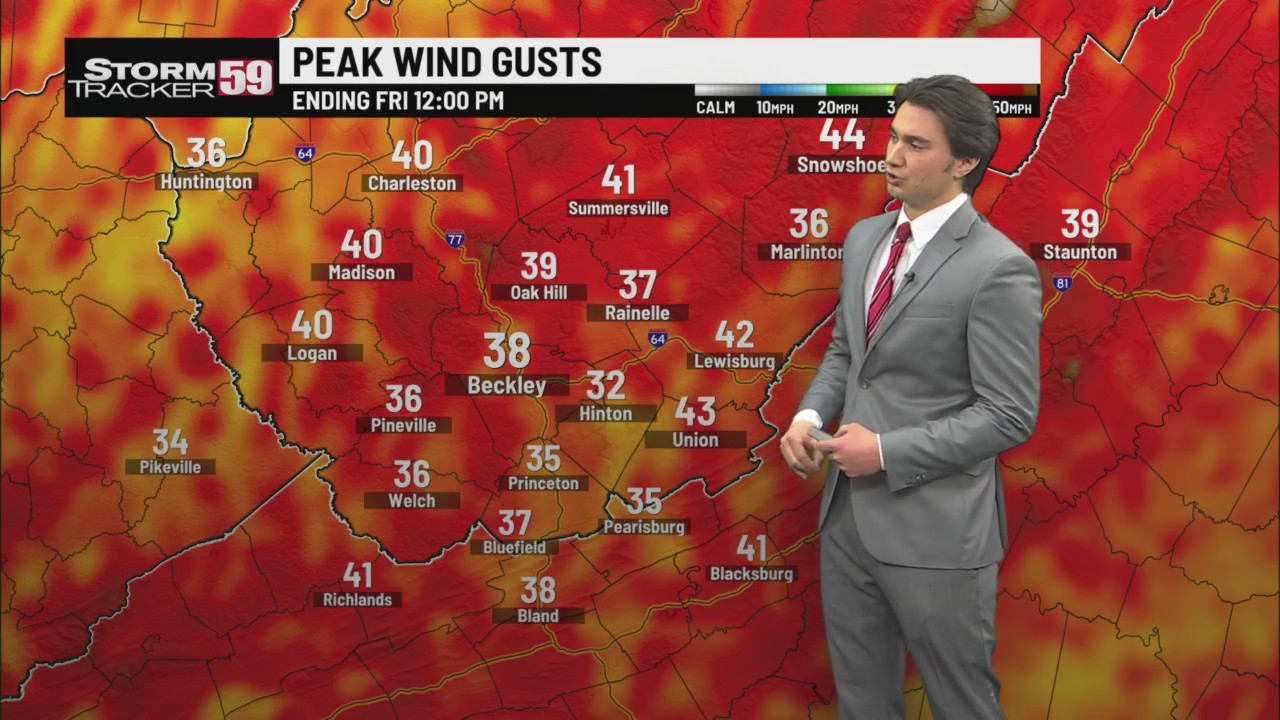 Gusty showers arrive with our cold front tonight! Expect colder temps ...