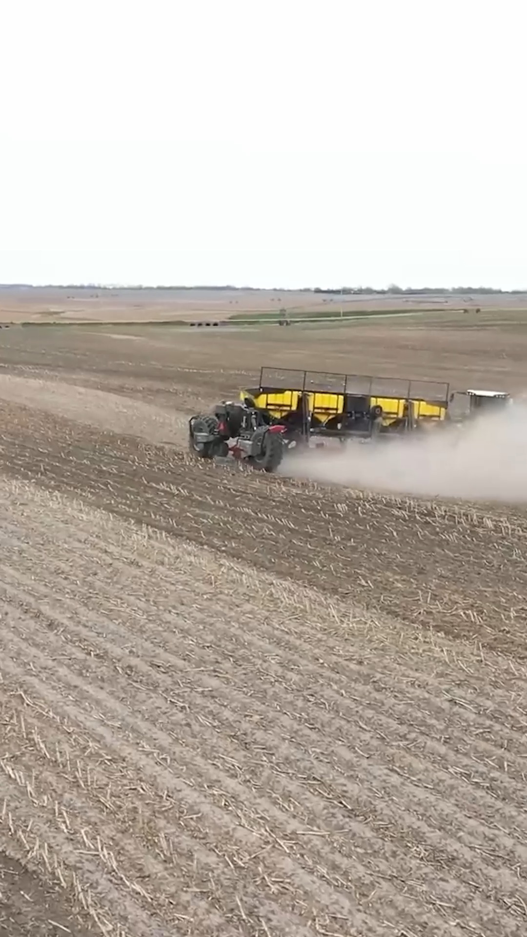 Impressive farm machinery in action
