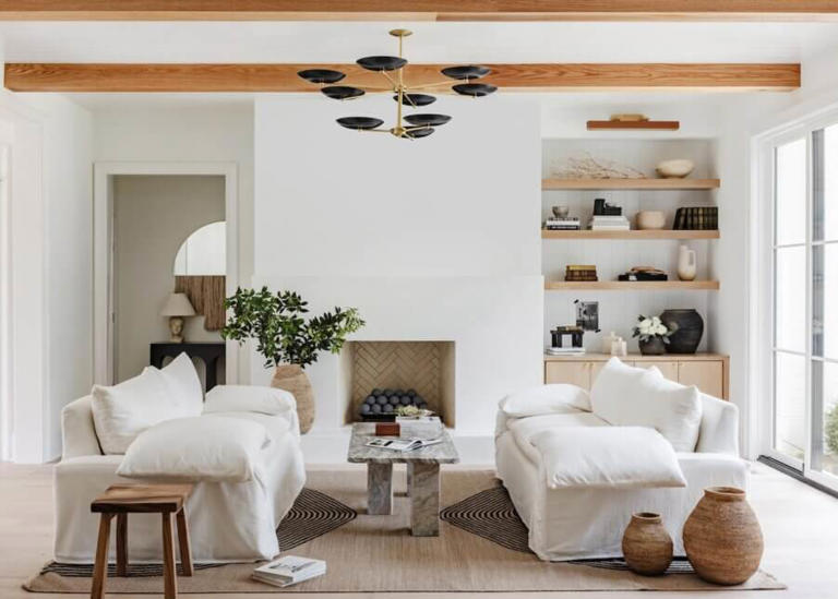A Charlotte home bathed in light, texture, and modern romance