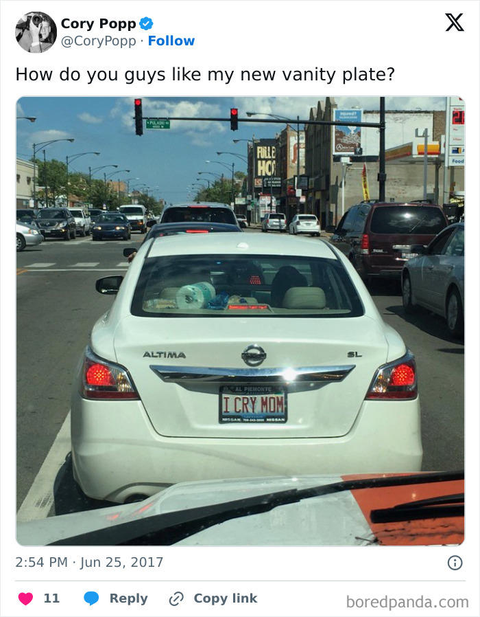 42 license plates so clever people had to take photos