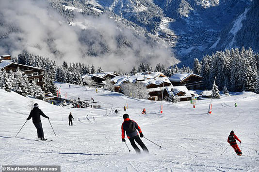 Skiers in the French Alps. A 24-year-old British skier has died after he fell 'almost 300m' down a steep off-piste slope in the French Alps