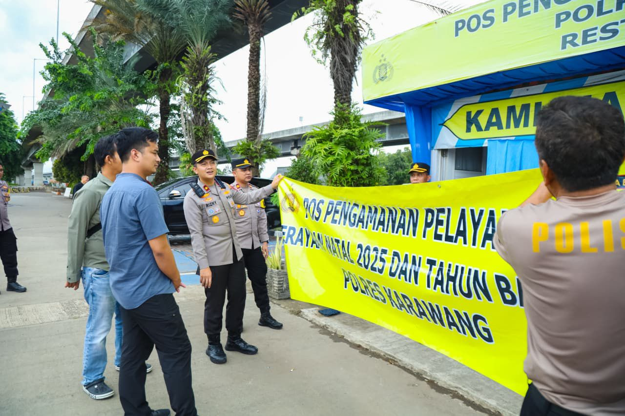 Operasi Lilin Lodaya 2025, 23 Pos Pengamanan Dibangun Polres Karawang