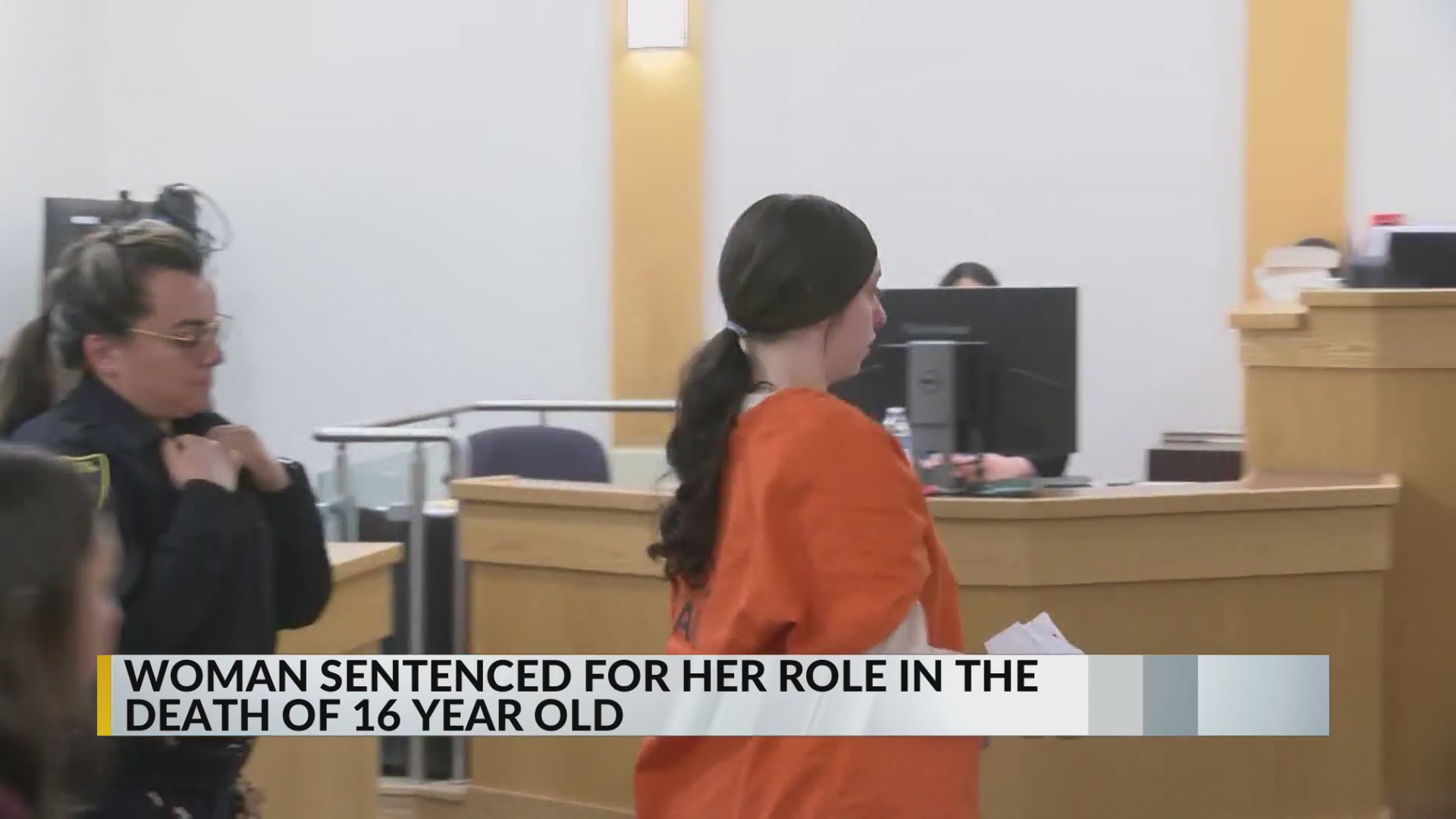 Woman sentenced for her role in death of 16-year-old in 2024