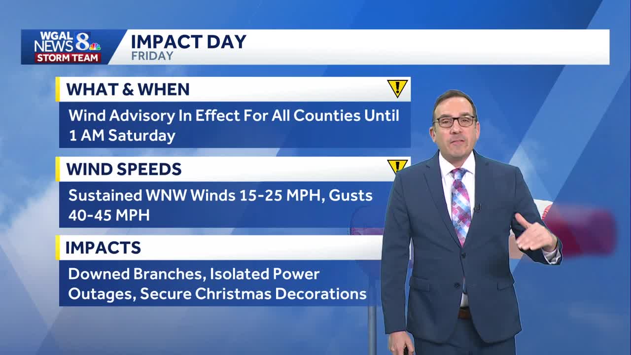 Expect strong winds and heavy rain Thursday night into Friday