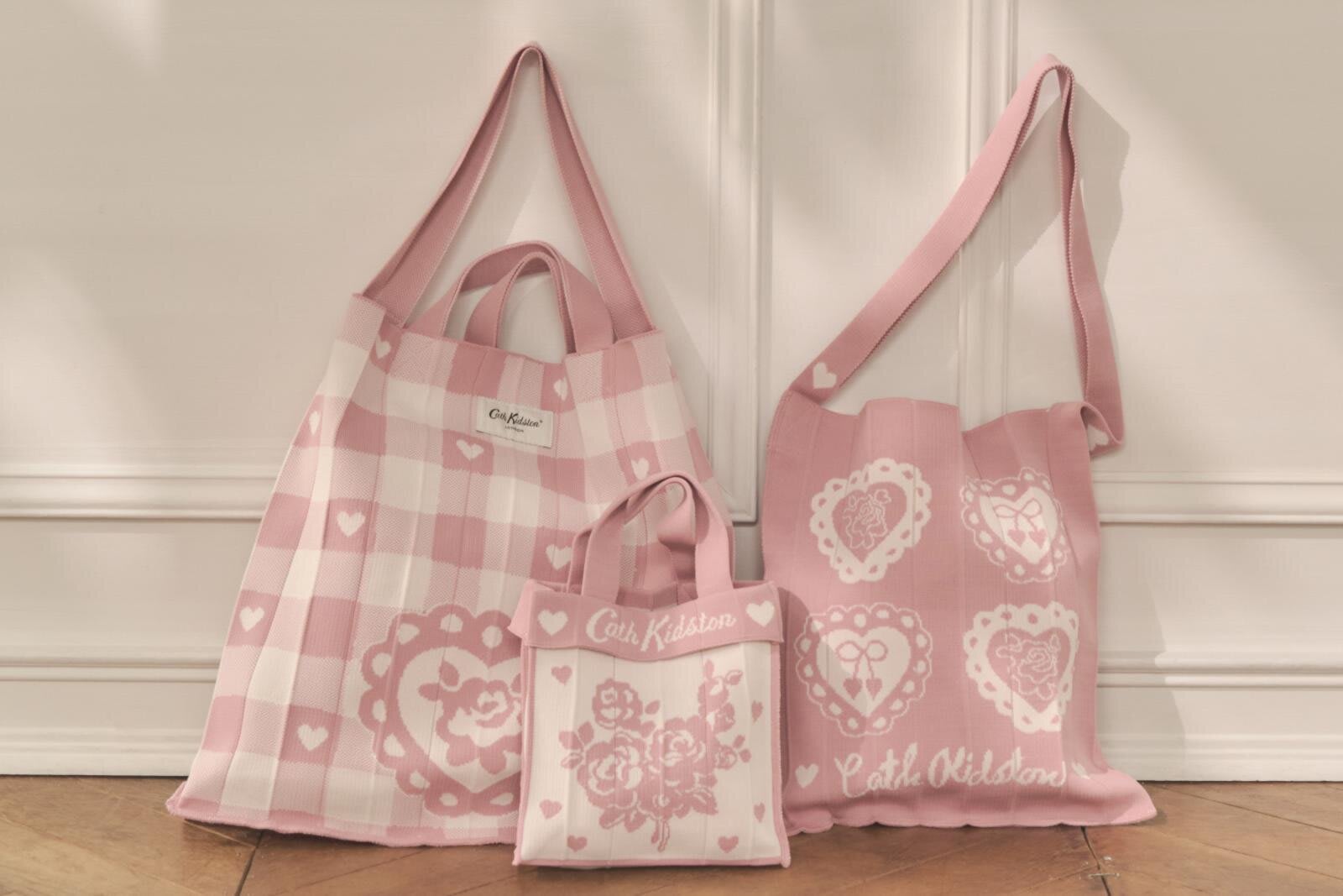 新品 メゾピアノ×キャスキッドソン マザーズバッグ ローズ柄 Cath