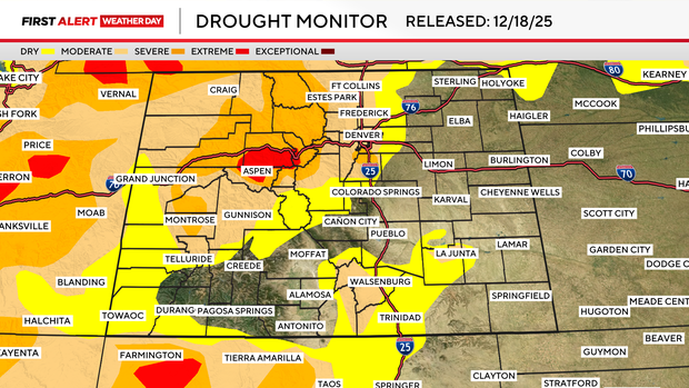 Colorado drought conditions hold steady as warm, dry pattern continues