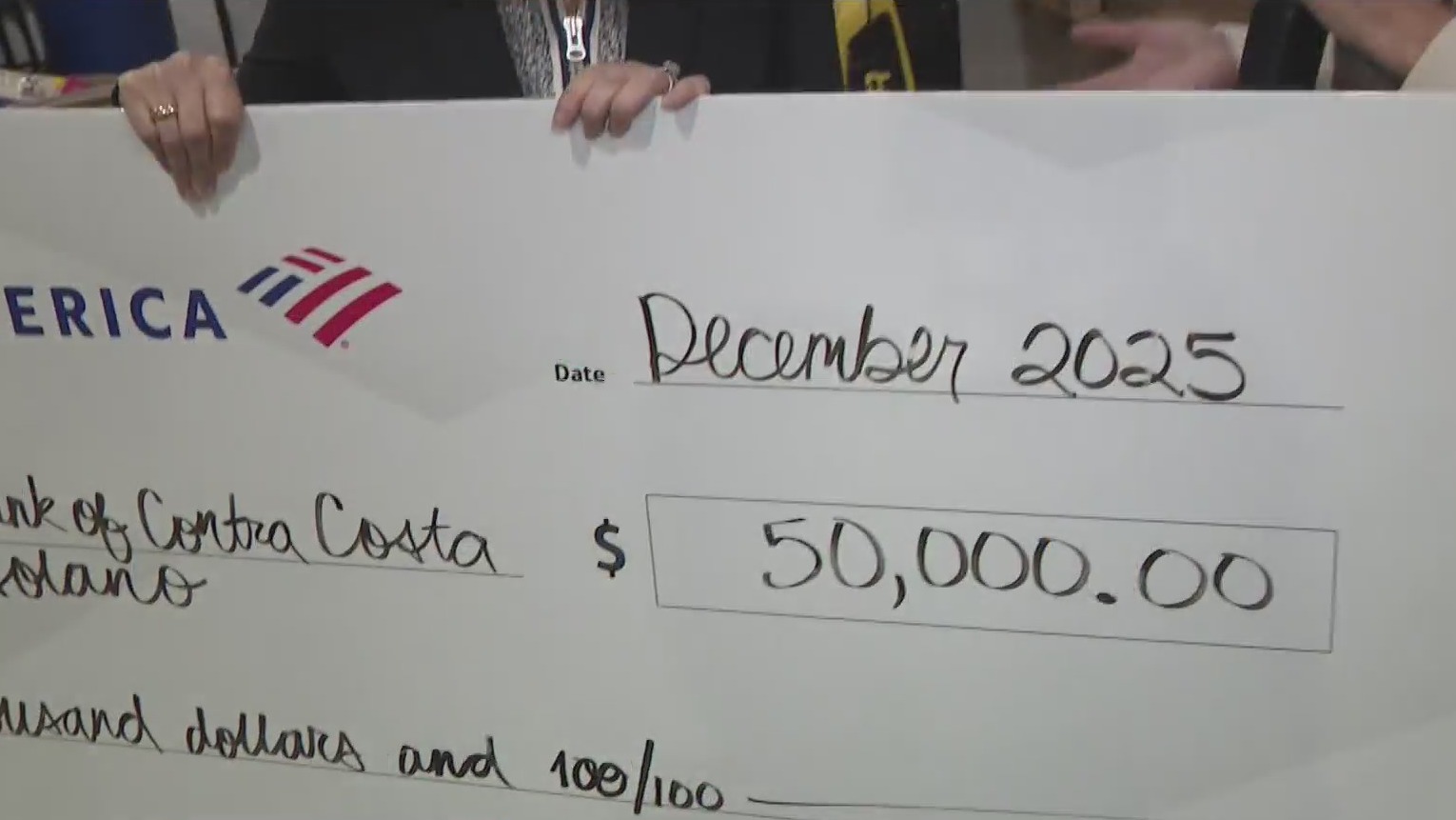 Bank of America donates $50,000 to Food Bank of Contra Costa and Solano |  Watch