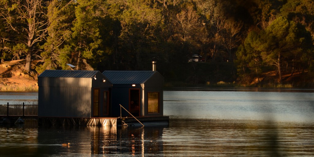 A floating sauna has just opened in Victoria’s High Country