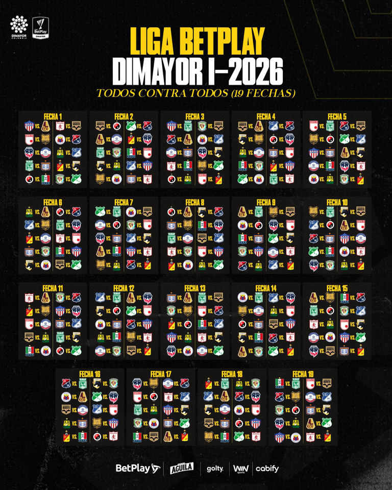 Dimayor revela el fixture de la Liga BetPlay I-2026 y anuncia ayuda de ...
