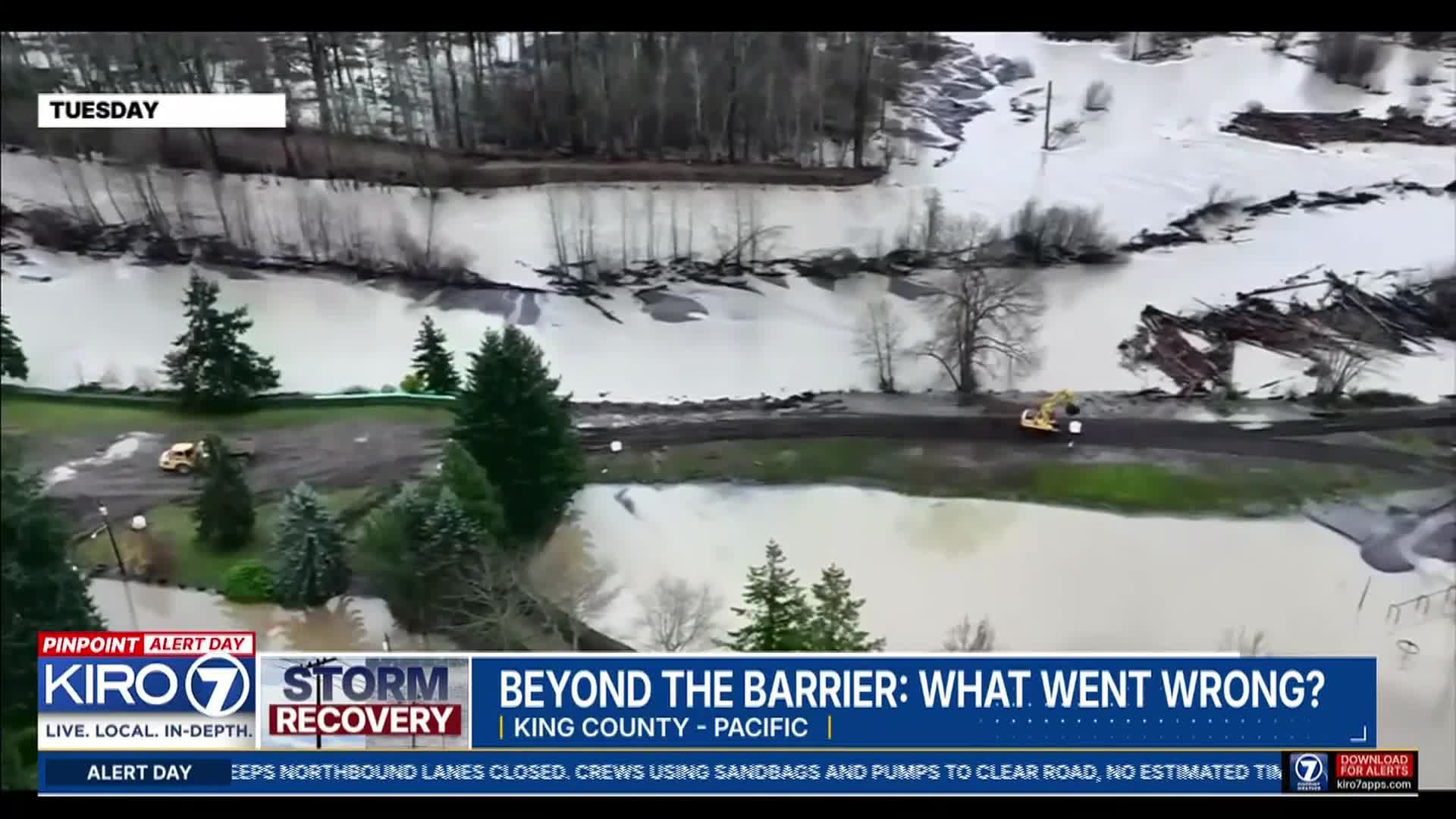 What led to the failure of the Pacific levee<br>