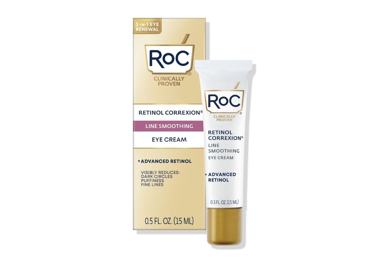 RoC Retinol Correxion Under Eye Cream for Dark Circles & Puffiness, Daily Wrinkle Cream, Anti Aging Line Smoothing Skin Care