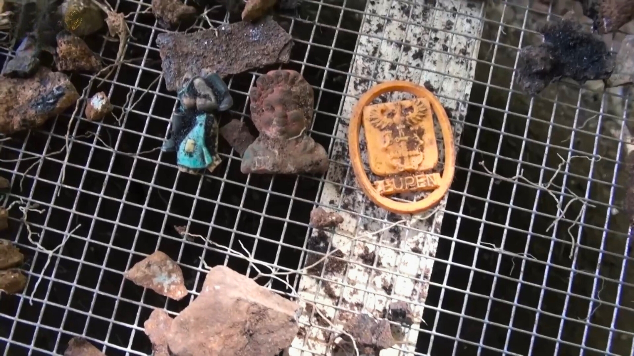 Rubble from a WWII dump reveals rare badges, calendars and a 1940 Fanta ...