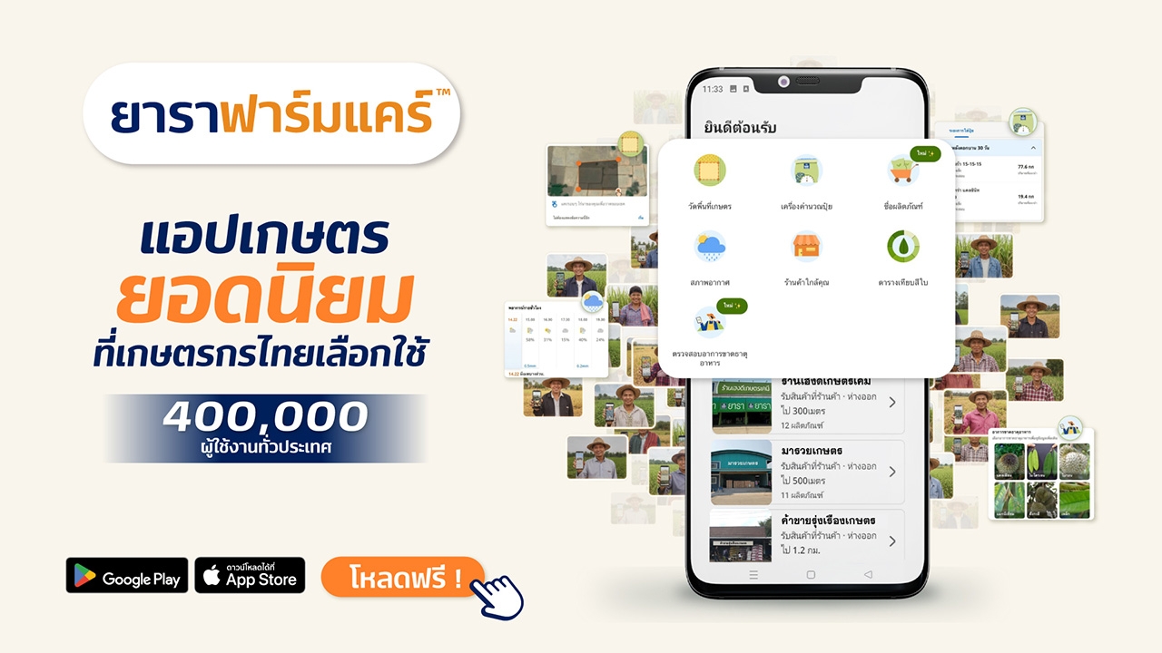 รู้จัก ยาราฟาร์มแคร์ (Yara Farmcare®) แอปเกษตรดิจิทัล ให้ความรู้ครบวงจร ...
