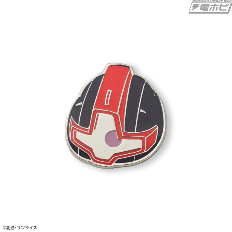 モビルスーツの頭部をデザインしたフェイスピンズコレクションが