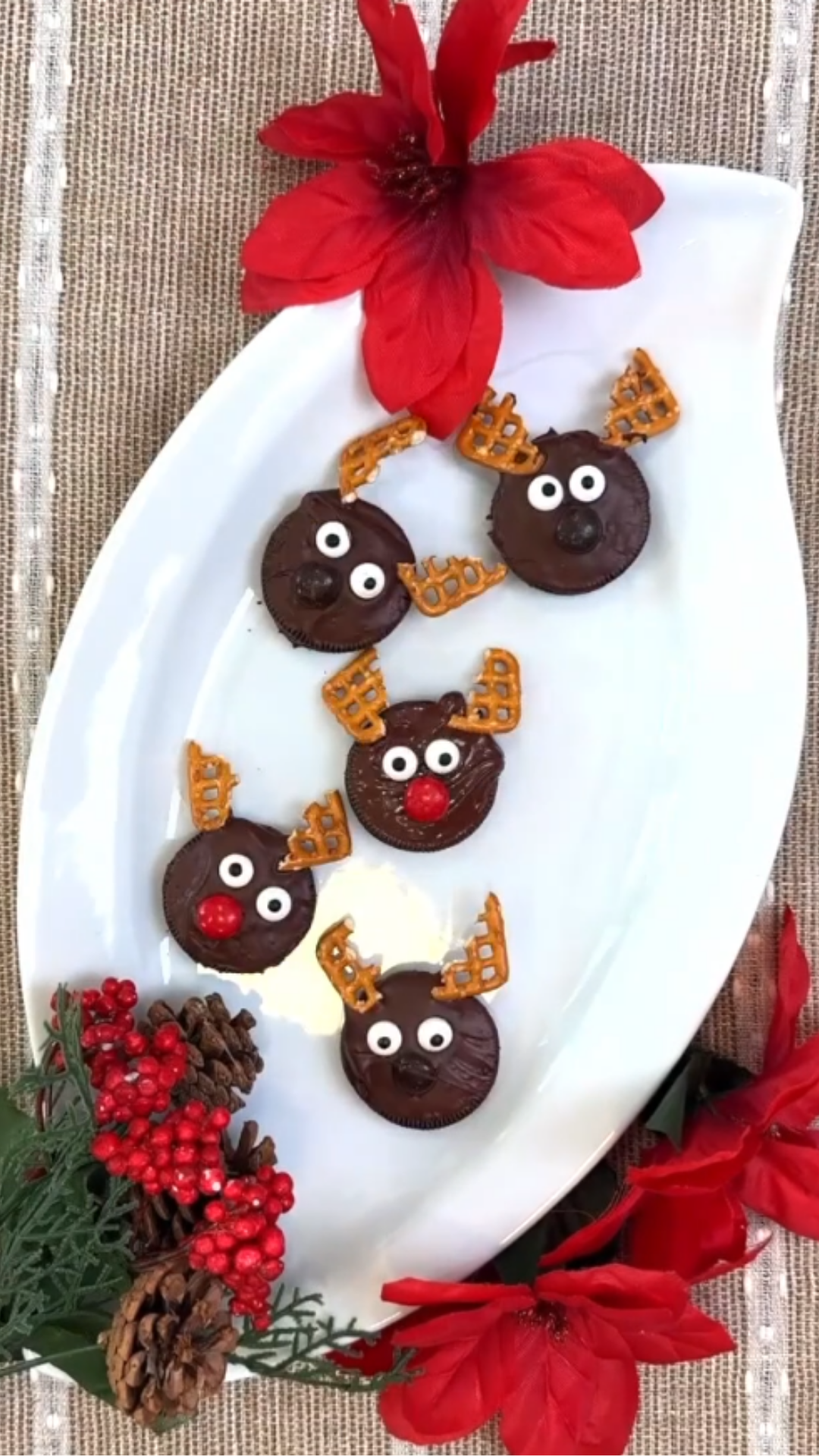 Delicious holiday reindeer cookies – fun Christmas treat