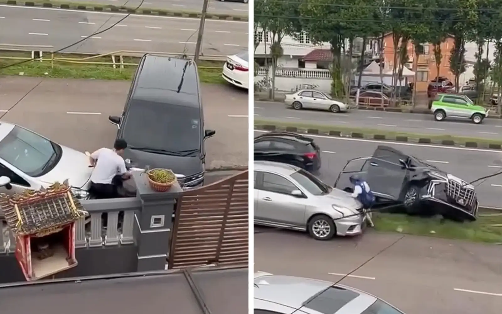 MPV driver nabbed after allegedly ramming into motorcyclist in Johor
