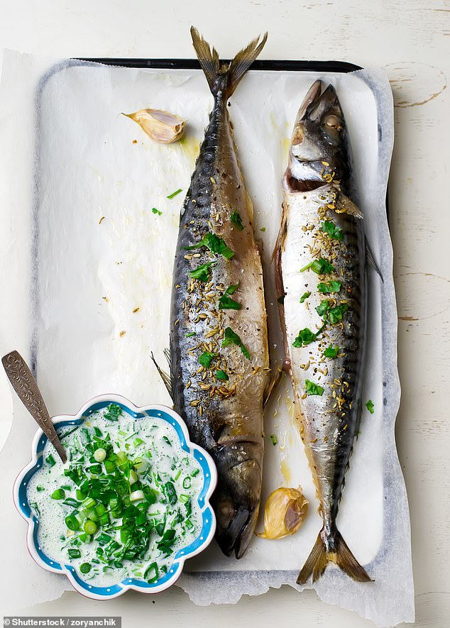 Oily fish like mackerel are a great source omega–3s