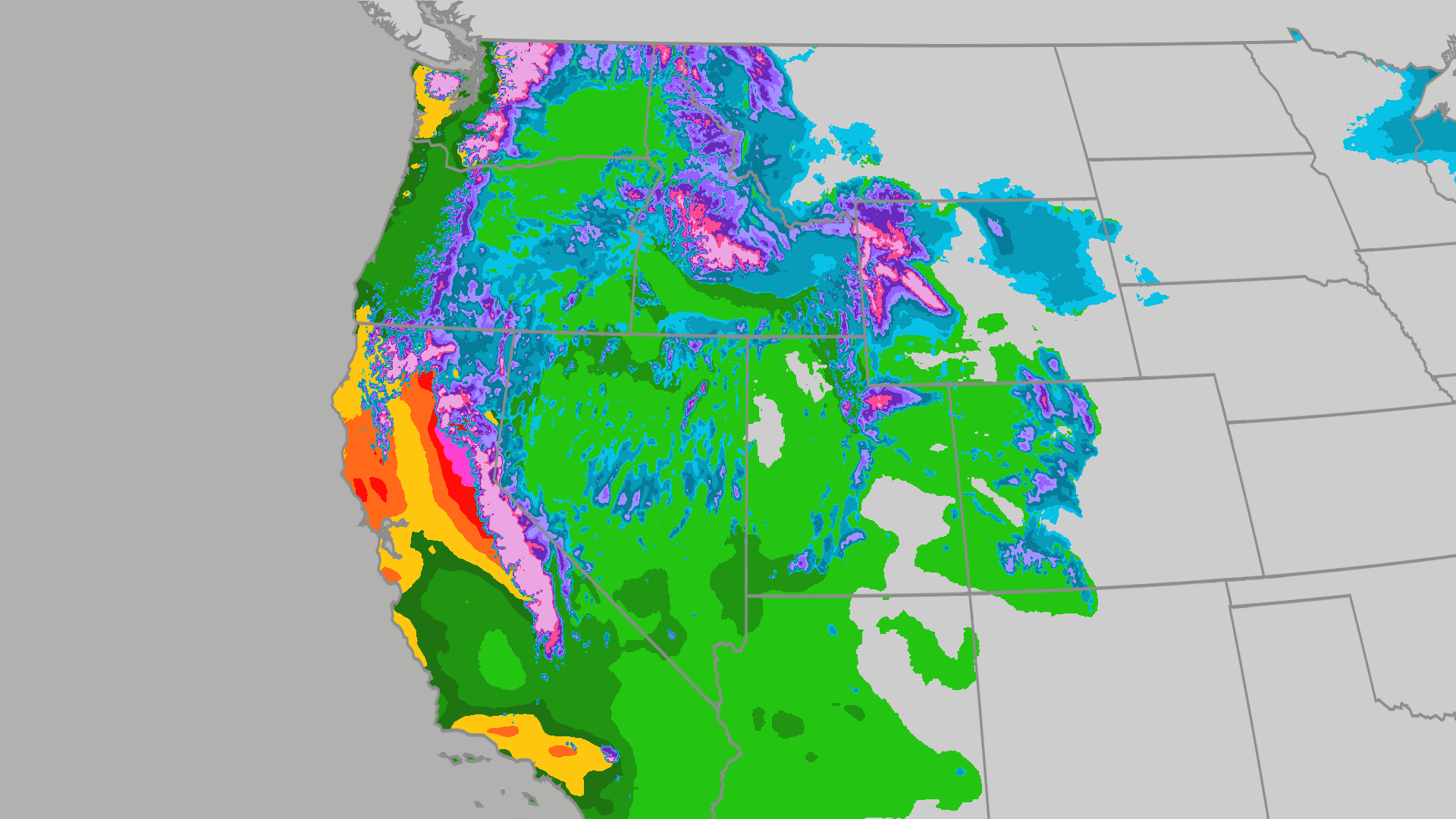 Waves of rain, snow to pummel West Coast through Christmas