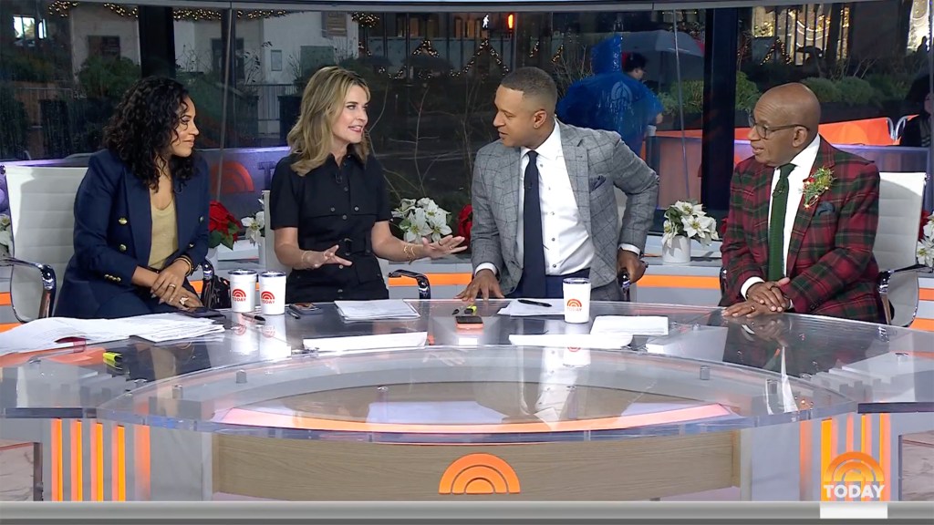 Sheinelle Jones, Savannah Guthrie, Craig Melvin and Al Roker on the “Today” show. NBC