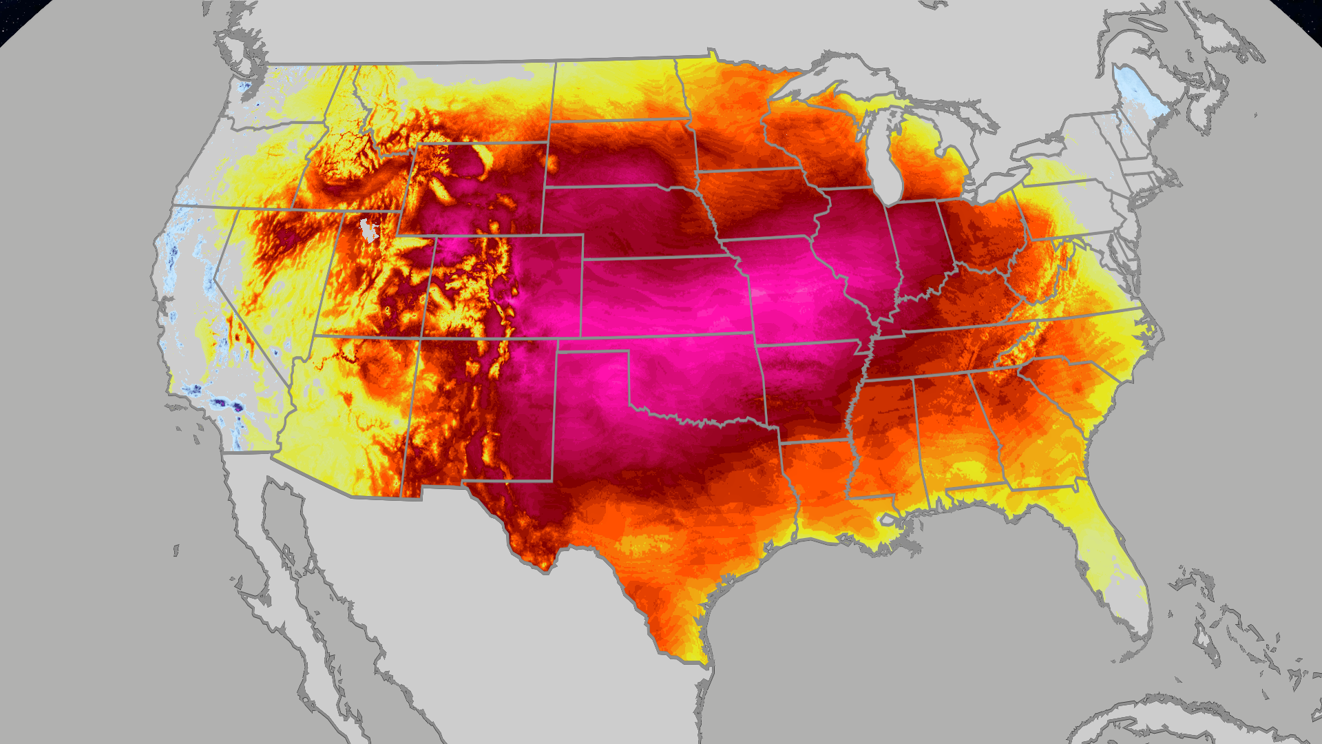 Much of US warmer than average through Christmas