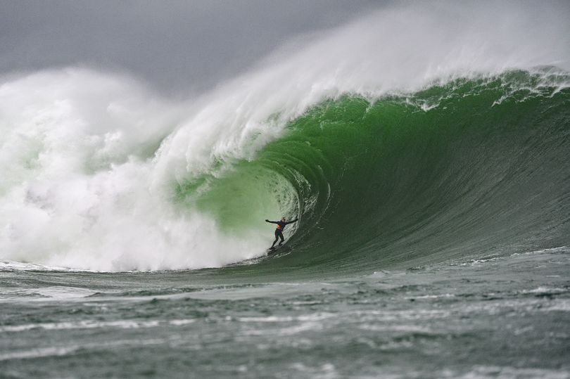 International surfers left awestruck as monster waves hit Irish coastline