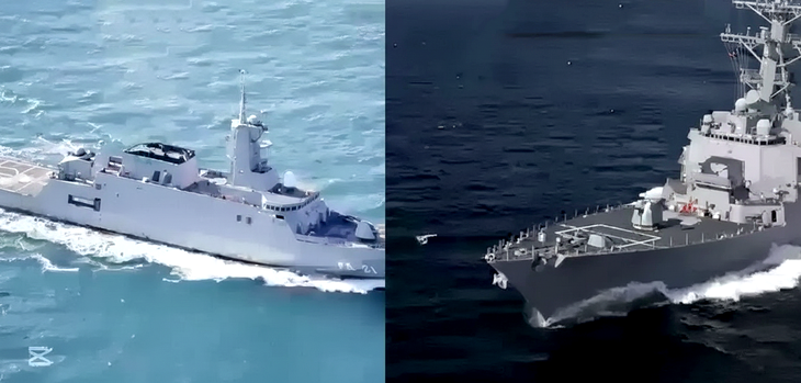 Sự thật về video tàu Venezuela và tàu Mỹ đối đầu trên biển