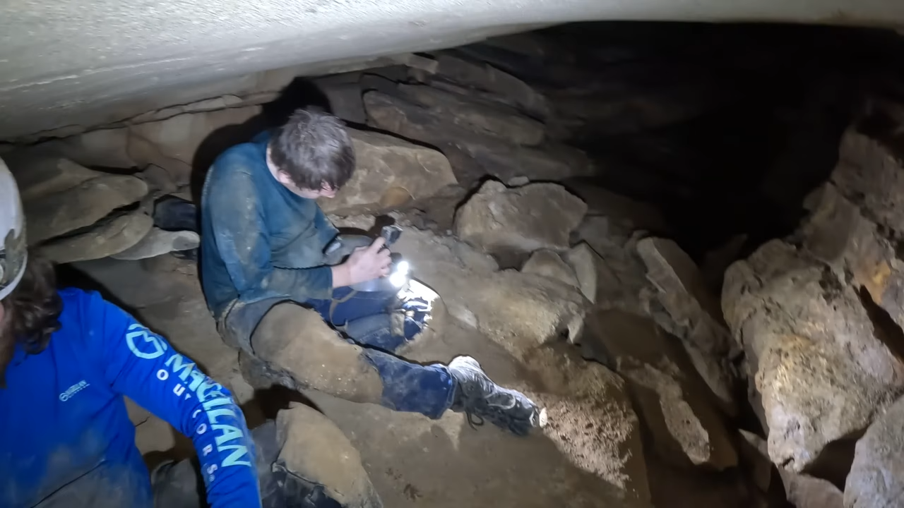What happens when a cave starts collapsing… and you’re still inside