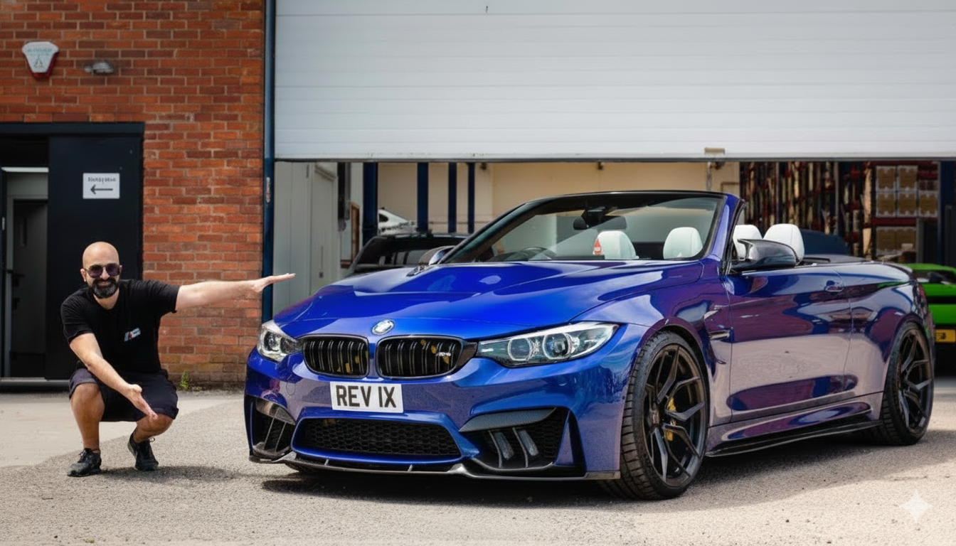BMW M4 performance look with carbon fiber parts