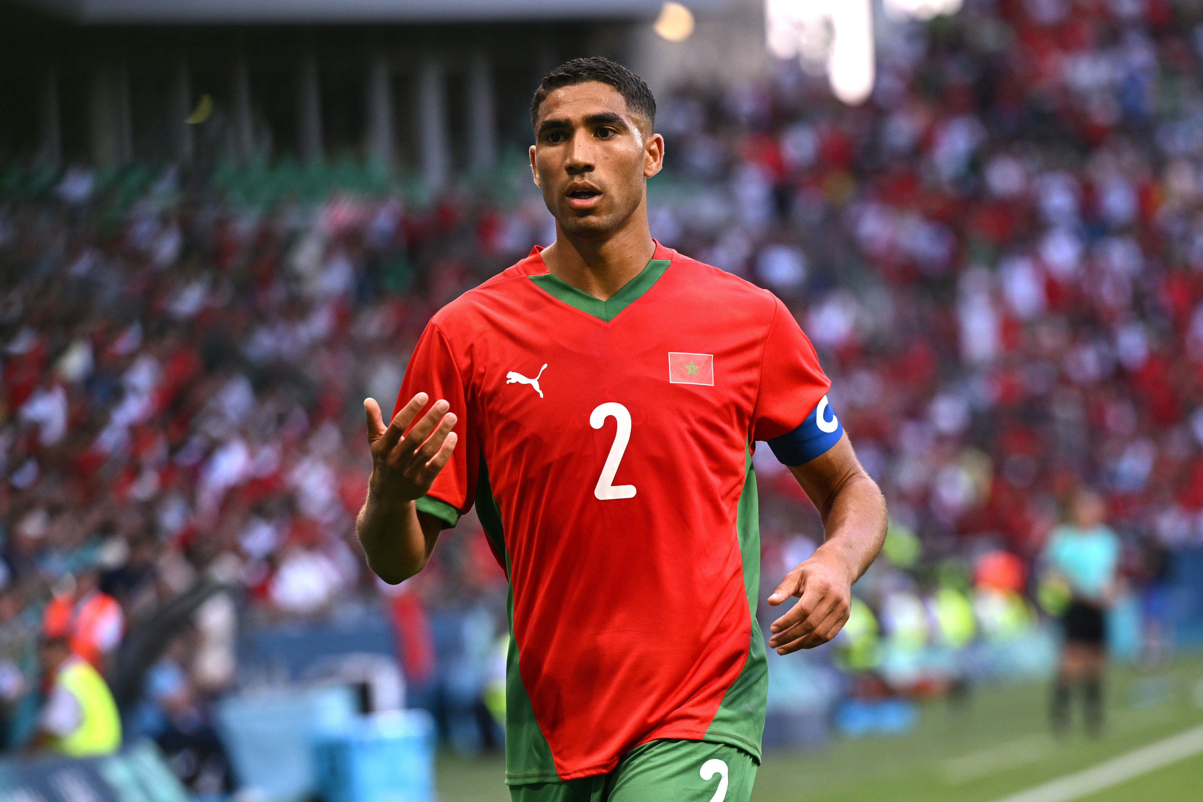 Achraf Hakimi is returning from an ankle injury and will be key to Morocco’s hopes (Getty Images)