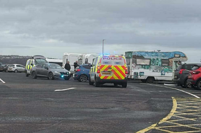 Man found dead in campervan in Scots seaside town