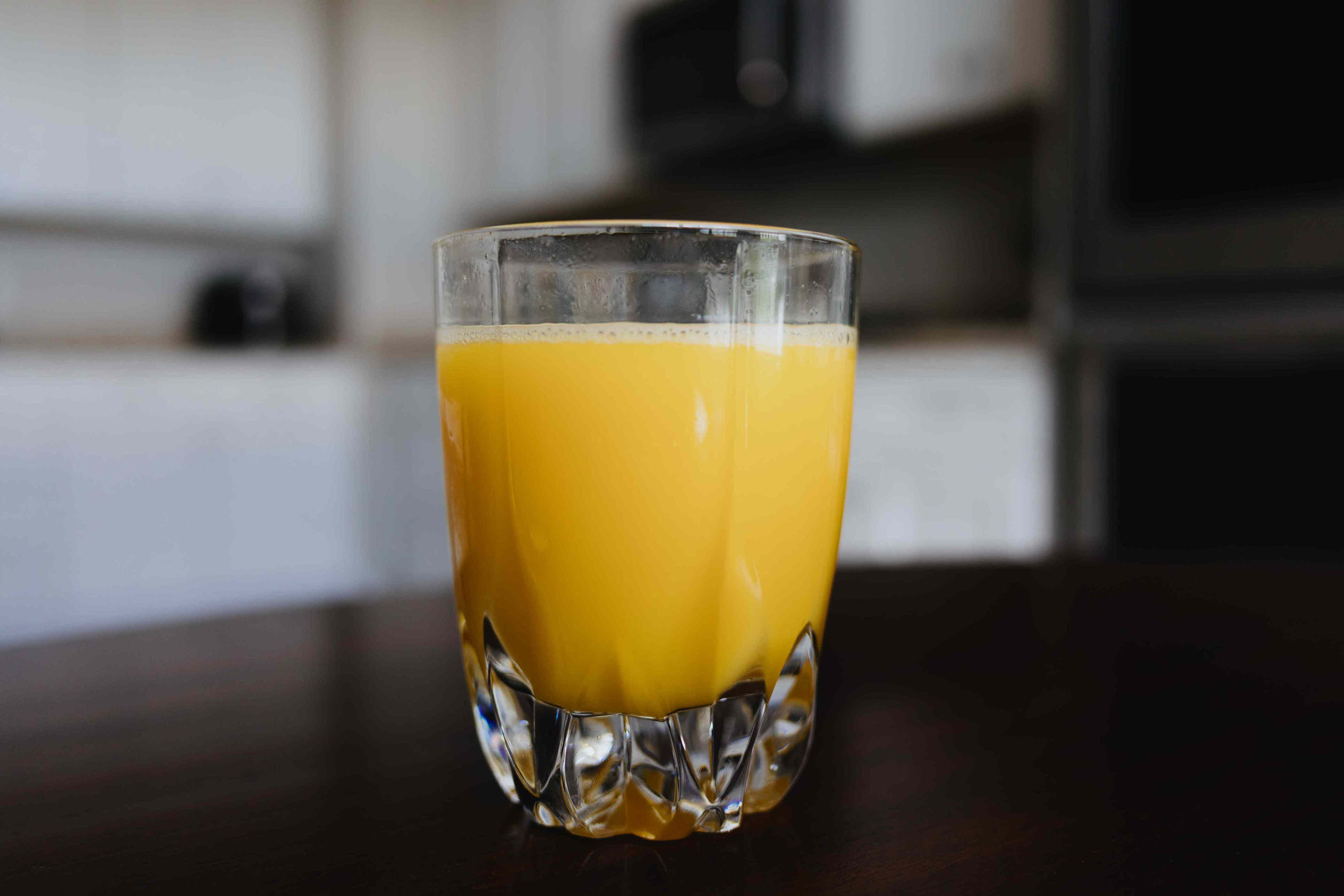 What happens to your cold symptoms when you drink orange juice