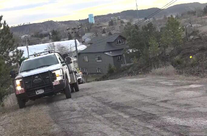 Small wildfire erupts outside of Black Hawk