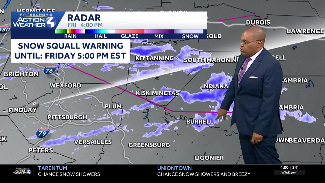 Snow squall warnings in western Pennsylvania: Dangerous conditions on ...