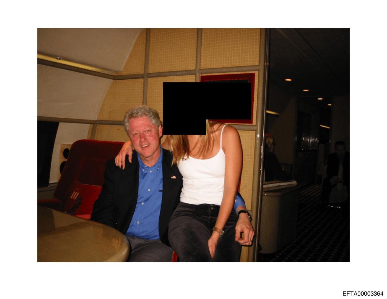 Bill Clinton in an undated photo released by the Justice Department on Friday.