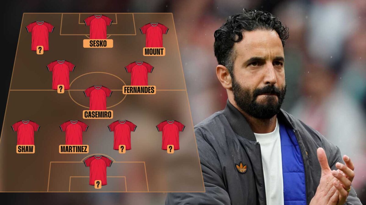 Man Utd’s predicted XI during AFCON with Ruben Amorim’s new 4-3-3 ...