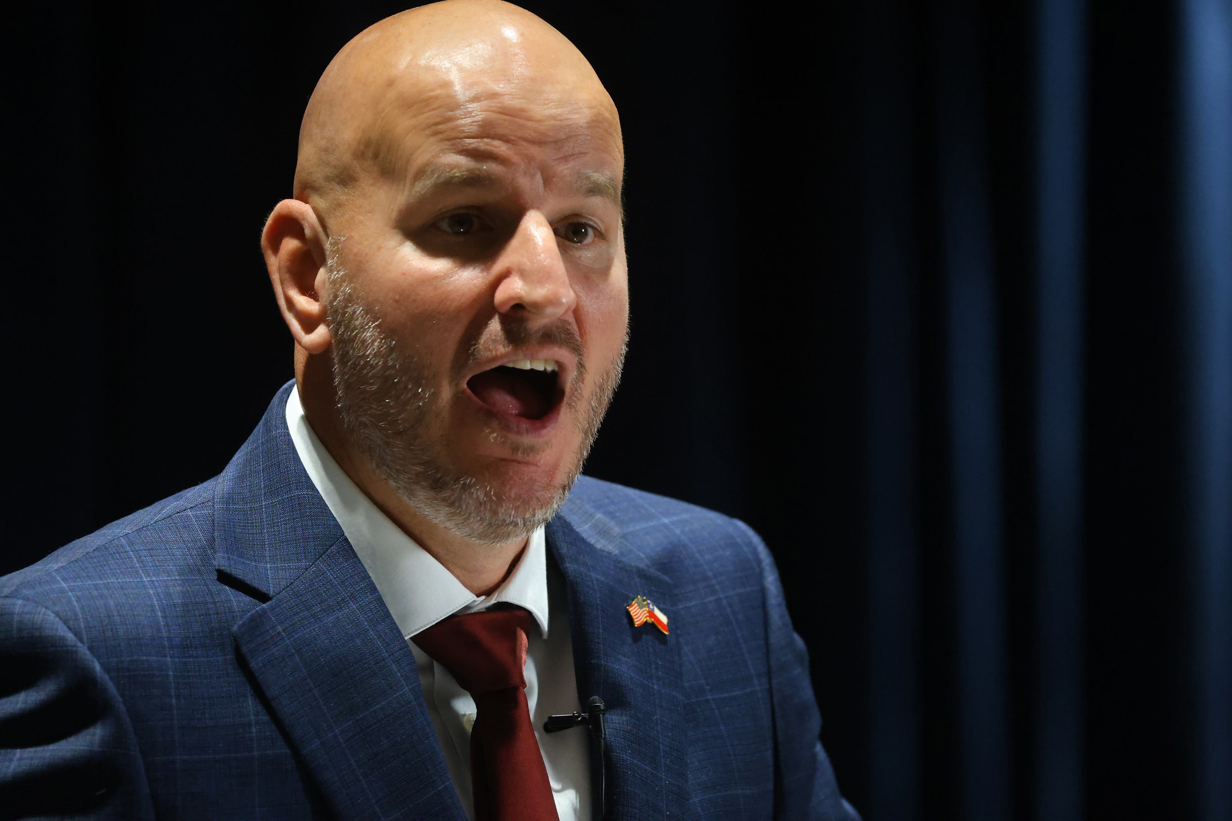 Santiago, 20 de noviembre de 2025. Conferencia de prensa del nuevo embajador de Estados Unidos en Chile, Brandon Judd. Jonnathan Oyarzun/Aton Chile