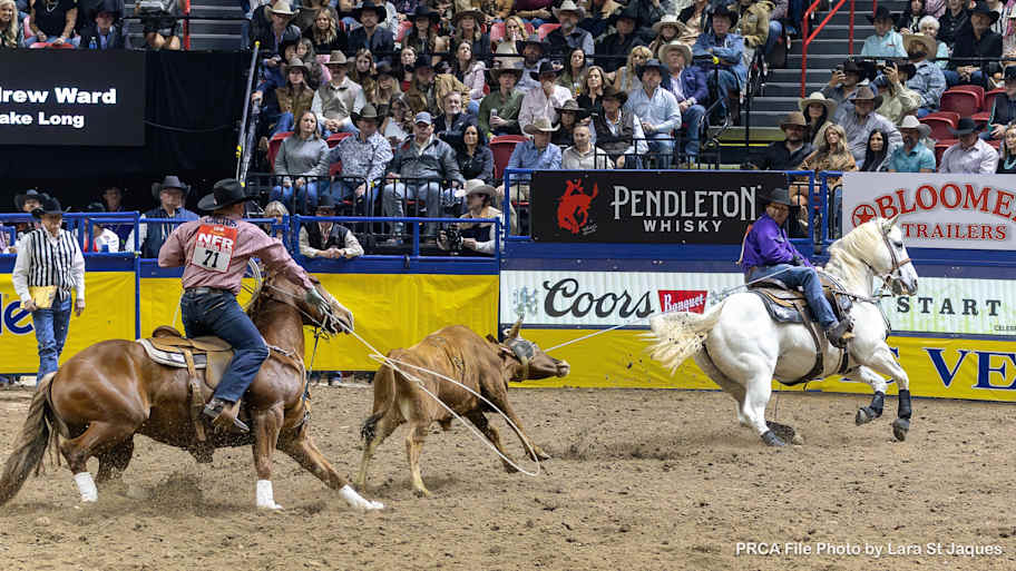 Veteran team ropers clutch NFR average victory in final round