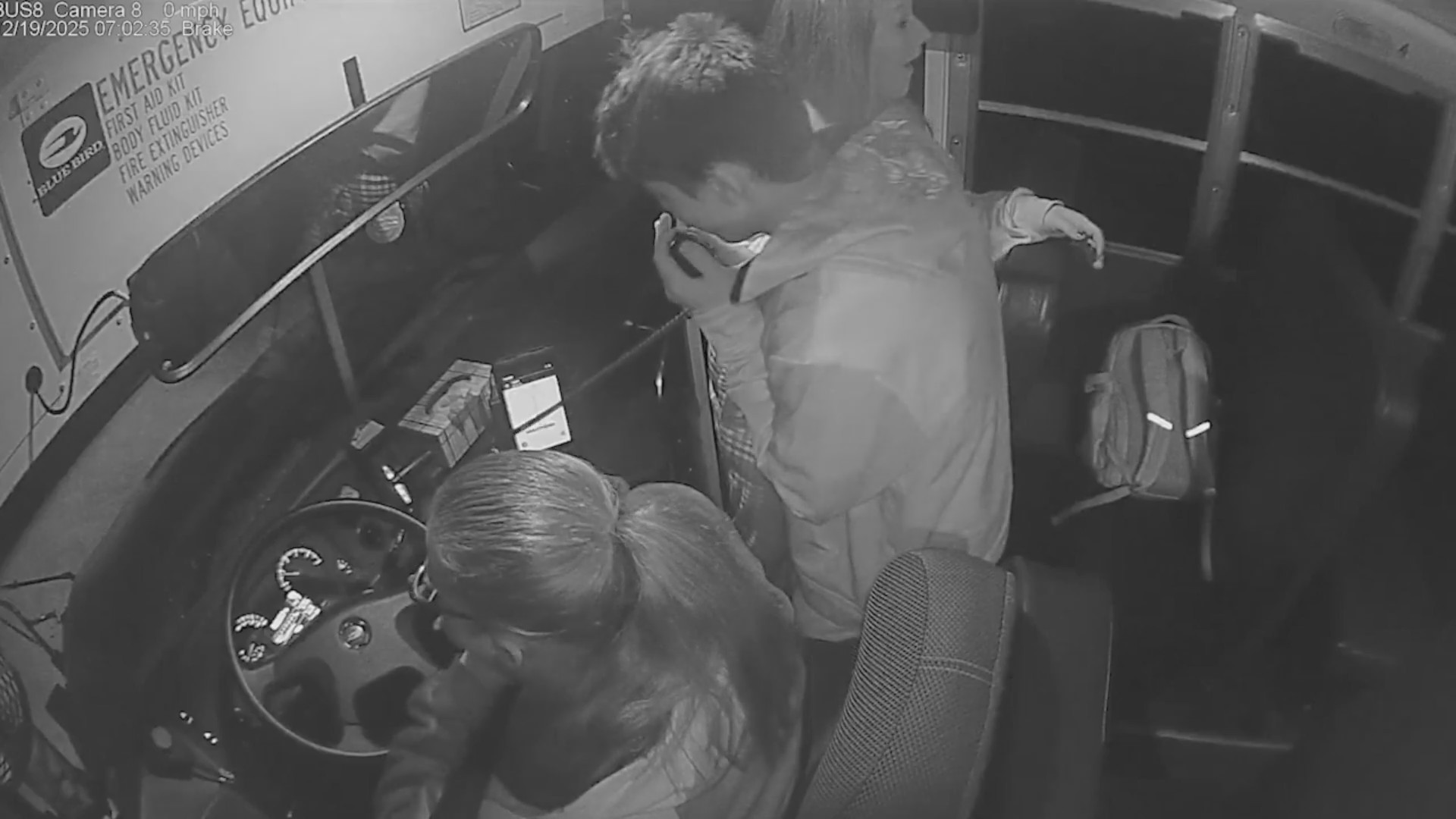 Watch: Local students step in to help while bus driver experiences ...